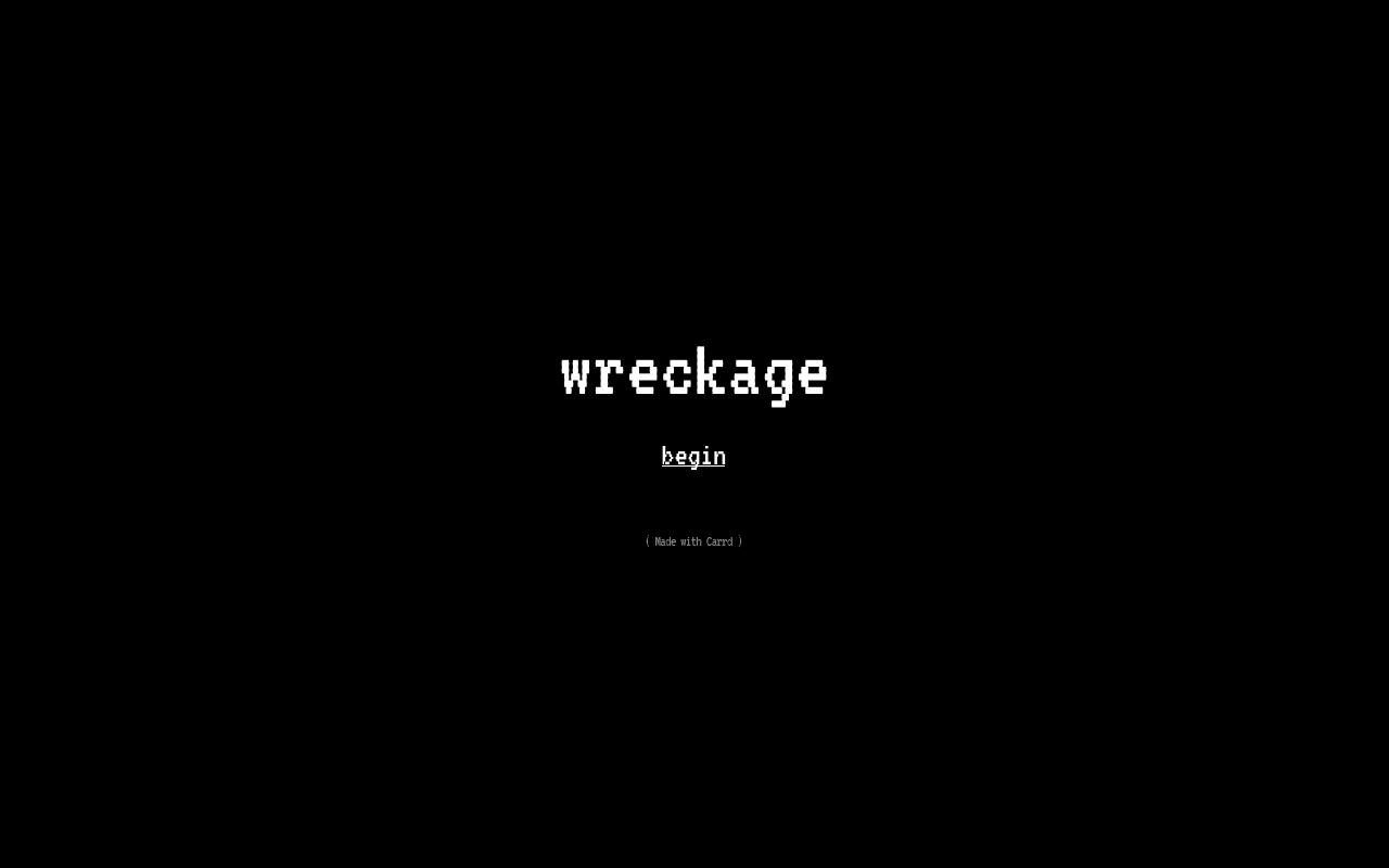 Carrd profile picture for @wreckage